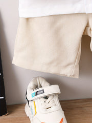 Boys Formal Gentleman Outfits Short Sleeve Shirt&Shorts&Vest Kids Clothing Set
