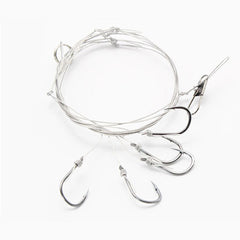 Fishing Hook Set High Carbon Steel Hooks with Stainless Steel Wire Sizes 6 12
