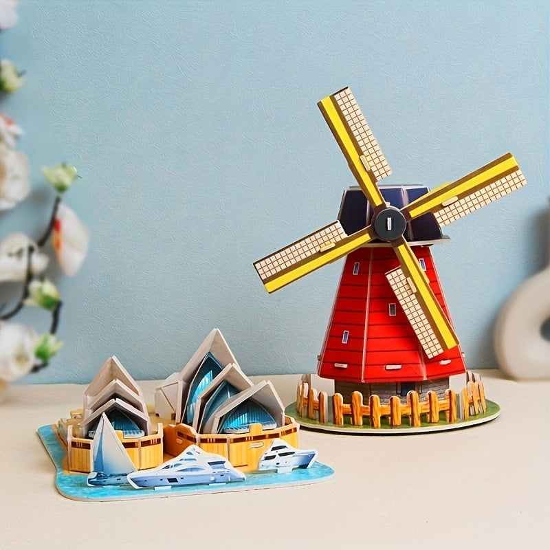 DIY 3D Paper Puzzle Model for Kids / Early Education Toy