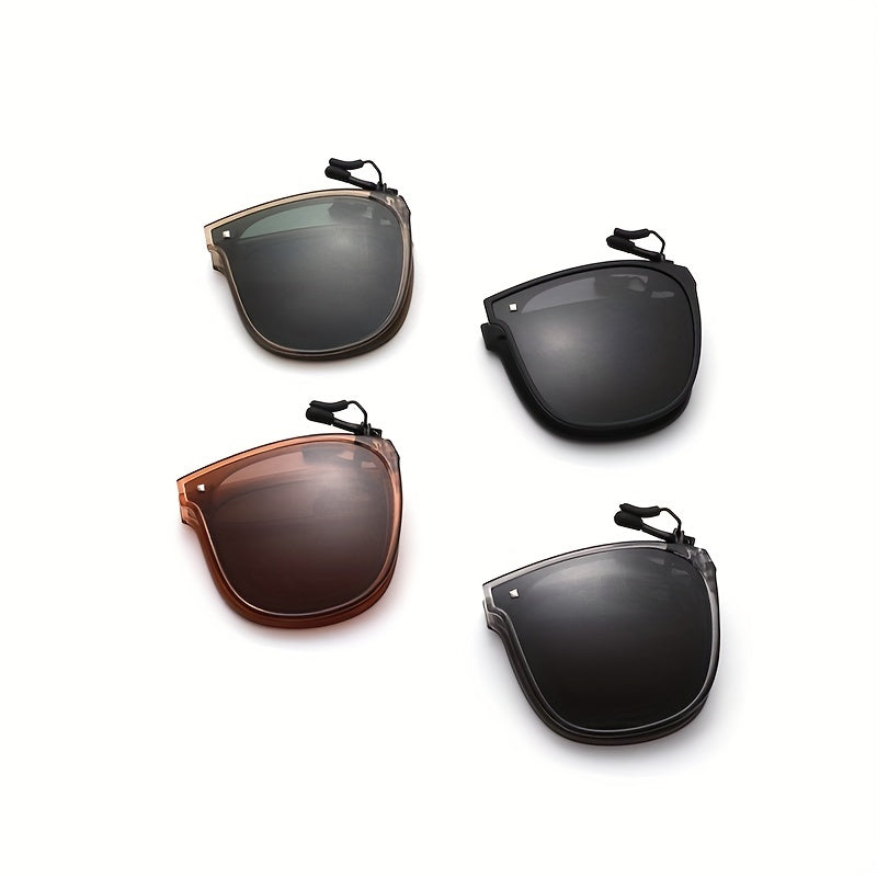 Men's Foldable Clip On Sunglasses with Case