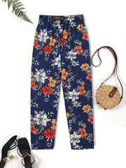 Floral Print Loose Pants for Women