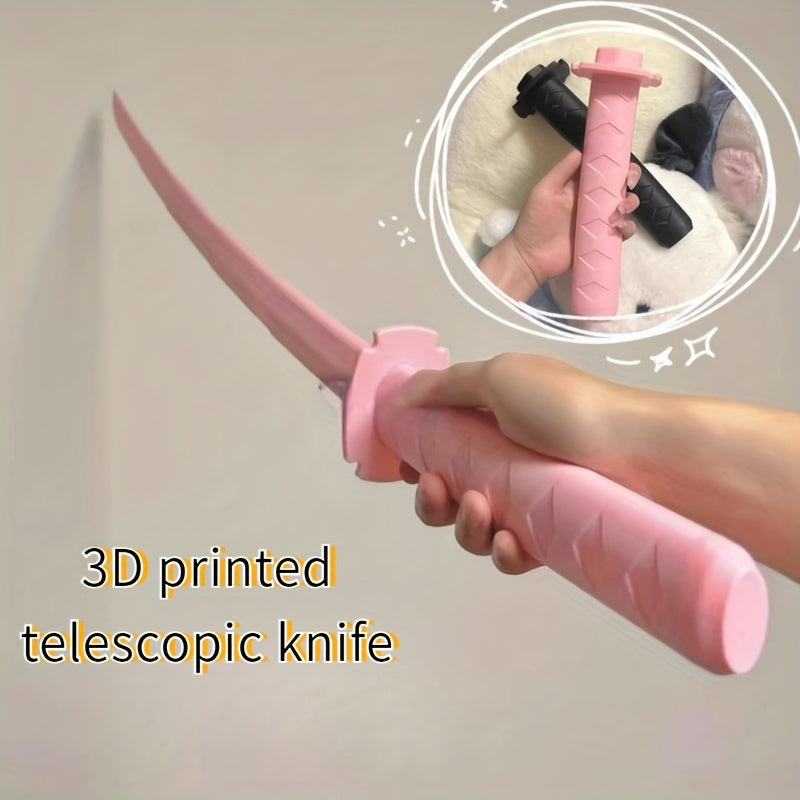 3D Printing Gravity Telescopic Samurai Sword Plastic Fun Toy