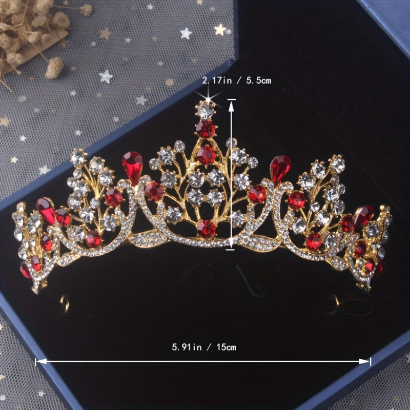 Baroque Style Crown Bridal Headband Wedding Accessories