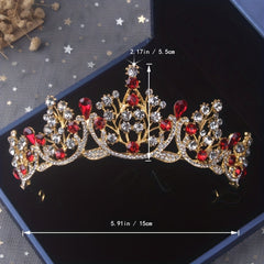 Baroque Style Crown Bridal Headband Wedding Accessories