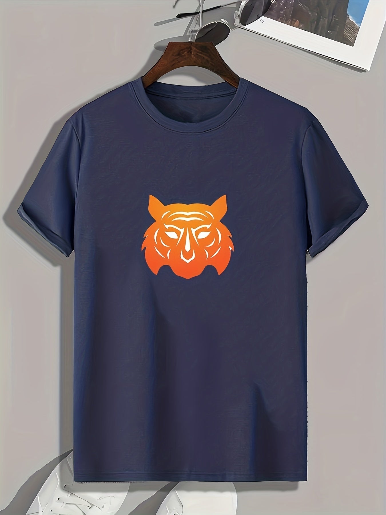 Beast Pattern Print Men's Sports Tee Shirt - Summer Outdoor Wear