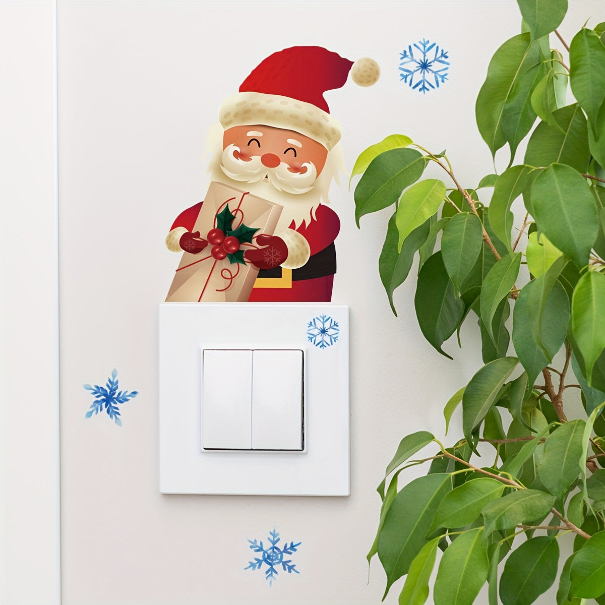 Christmas Glow in the Dark Santa Claus Wall Sticker