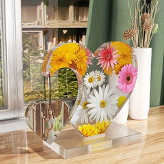 Epoxy Resin Double Heart Photo Frame Mold DIY Crafts Home Decor Tools