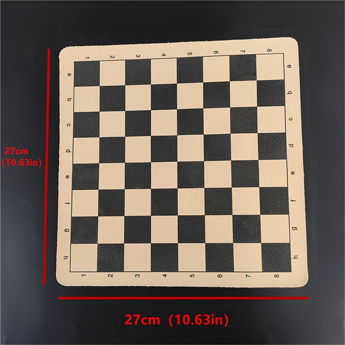 Foldable Leather Chess Board Checkerboard Portable Game