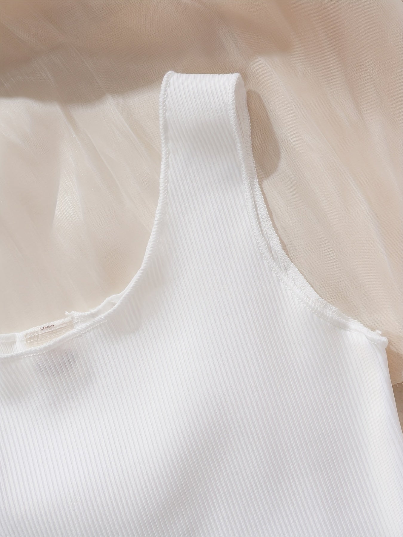 3pcs Toddler Girls Ribbed Tank Top Kids Summer Clothes
