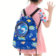 Kids Waterproof Beach Backpack with Wet and Dry Separation