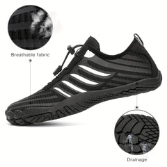 PLUS SIZE Men's Bare Water Shoes Adjustable Buckle Breathable Quick Dry