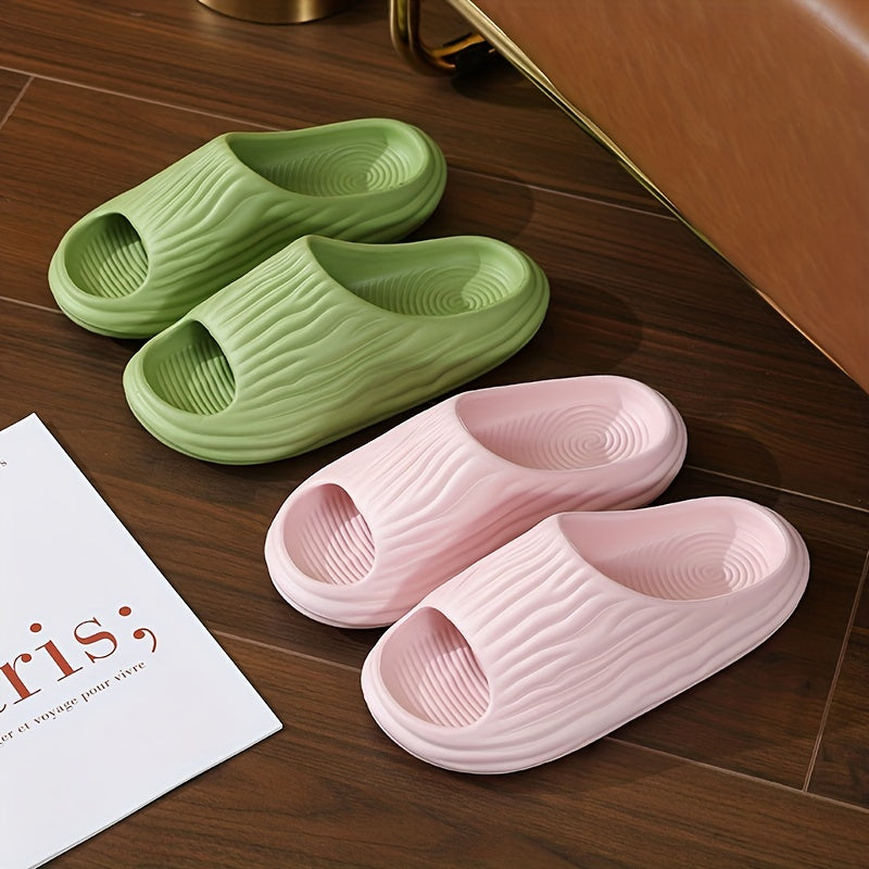 Women's Soft Pillow Slides Open Toe Anti skid Bath Slippers