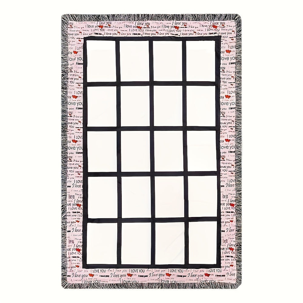 Custom 40x60 Sublimation Polyester Throw Blankets with 20 Panels