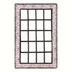 Custom 40x60 Sublimation Polyester Throw Blankets with 20 Panels
