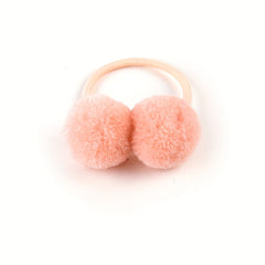 40pcs Girls Plush Ball Hair Tie Ponytail Holders Scrunchies