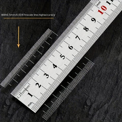 1pc Stainless Steel Ruler 20 32 30 Steel Ruler Inch Metric Machinist Ruler