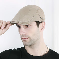 Men's Retro Cabbie Hat Classic Newsboy Cap For Outdoor Fishing