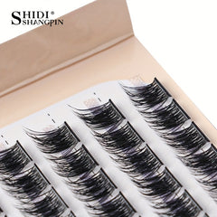 Cluster Eyelashes Natural Long Thick 10 12 14mm Soft 3D Lashes Extensions