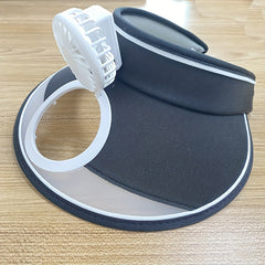 Girls Top Visor Hat With Fan UV Protective Sport Cap