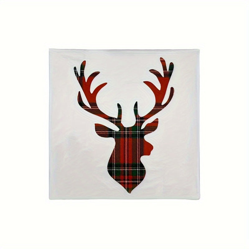 Plaid Christmas Pillow Cover for Home Decor