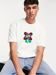 Men's Doodle Pattern T shirt Active Tee