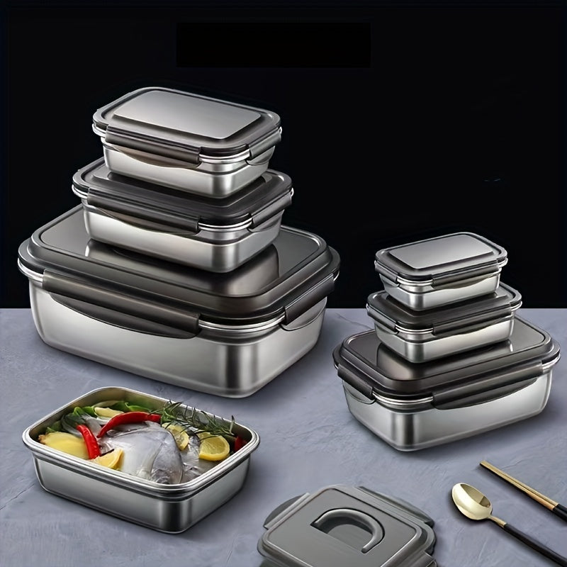 Leakproof Stainless Steel Lunch Box 550ml 850ml 1350ml Capacity