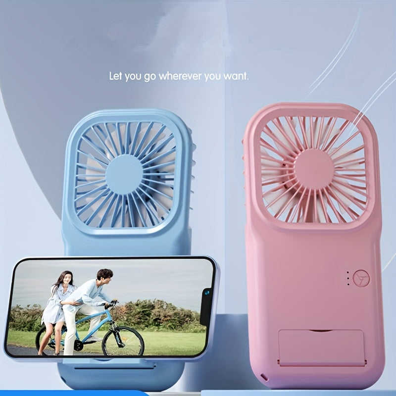 Mini USB Rechargeable Fan Portable Foldable Pocket Fan 3 Speeds