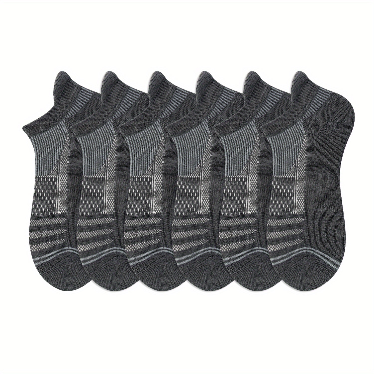 6 Pairs Women's Low Cut Ankle Socks Breathable Lightweight Sports Short Socks