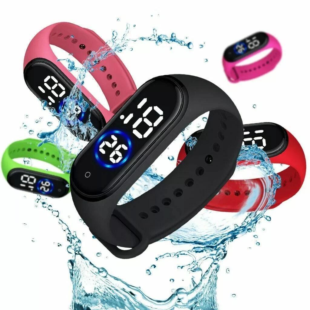 Kids Silicone LED Watch Waterproof Sports Boys Girls Children Watches