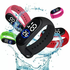 Kids Silicone LED Watch Waterproof Sports Boys Girls Children Watches