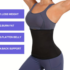 Tummy Control Zipper Waist Trainer Belly Belt