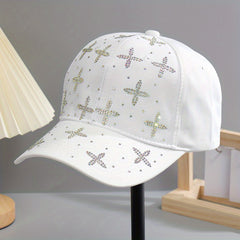 Rhinestone Baseball Cap Y2K Adjustable Lightweight Sun Hat