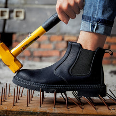 Steel Toe Slip On Work Boots Non Slip Safety Sneakers