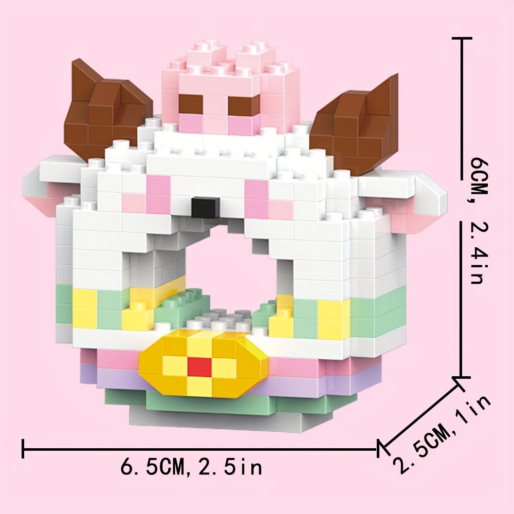 3D Animals Blocks Toys Sheep Fox Chicken Samoyed Rabbit Mouse