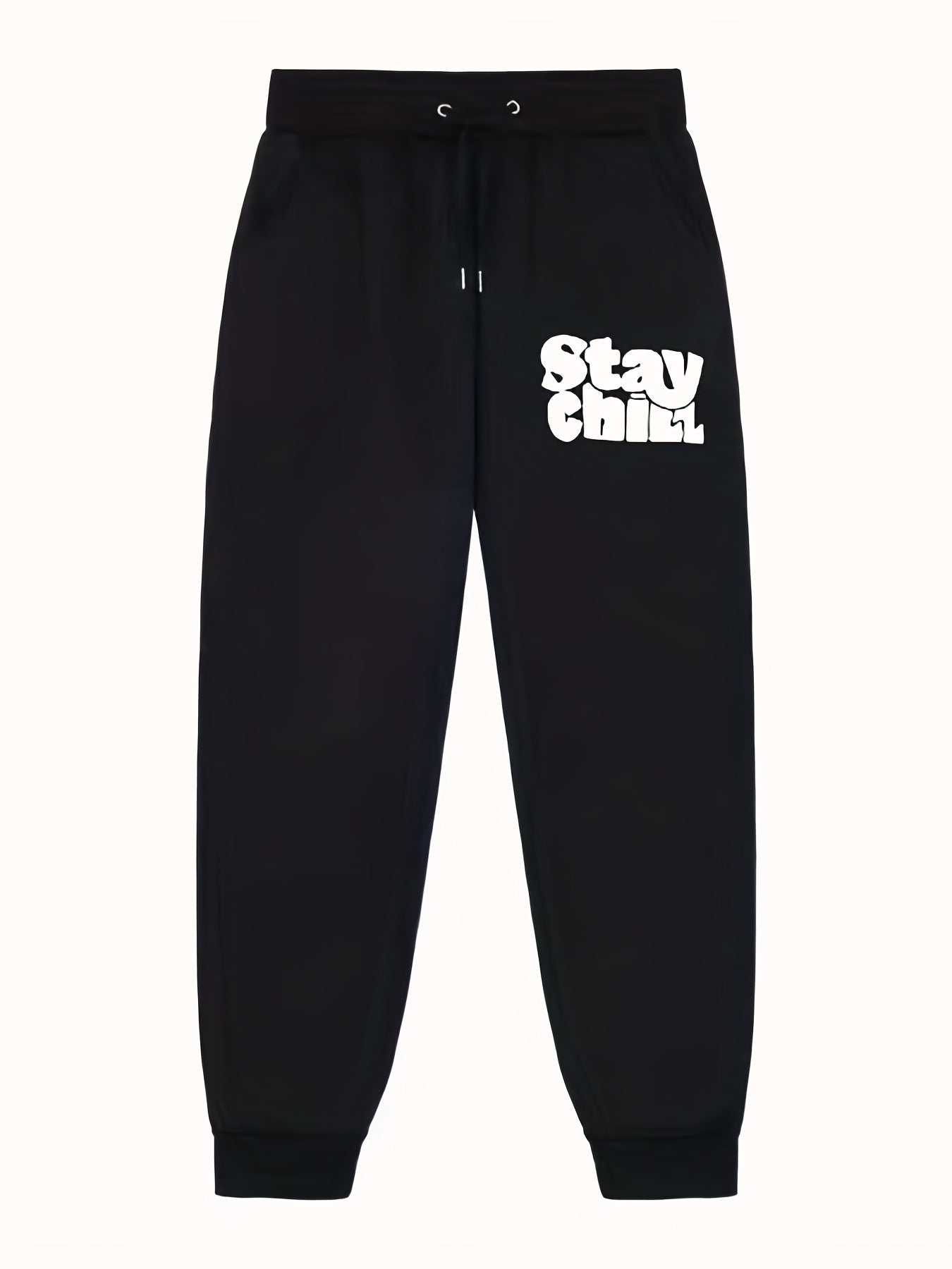 Men's Letter Print Joggers Casual Loose Fit Pants