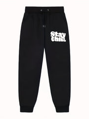 Men's Letter Print Joggers Casual Loose Fit Pants