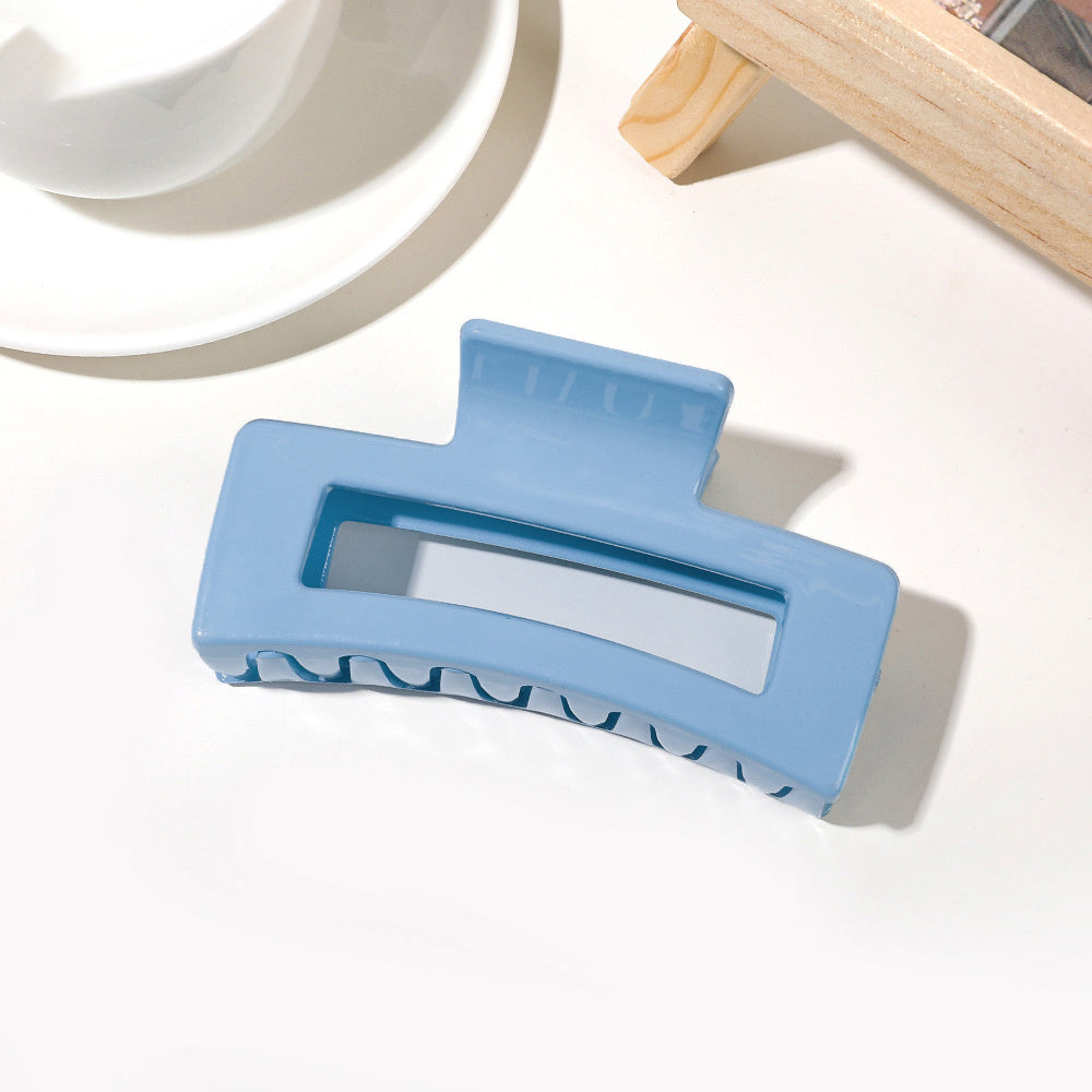 Multicolor Acrylic Hair Clip Thick Rectangle Claw Clips