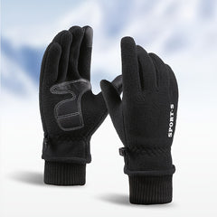 Men's Winter Cycling Gloves Touch Screen Waterproof Windproof Sports Gloves