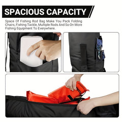 1pc Fishing Rod Bag Single Shoulder Storage Fishing Gear