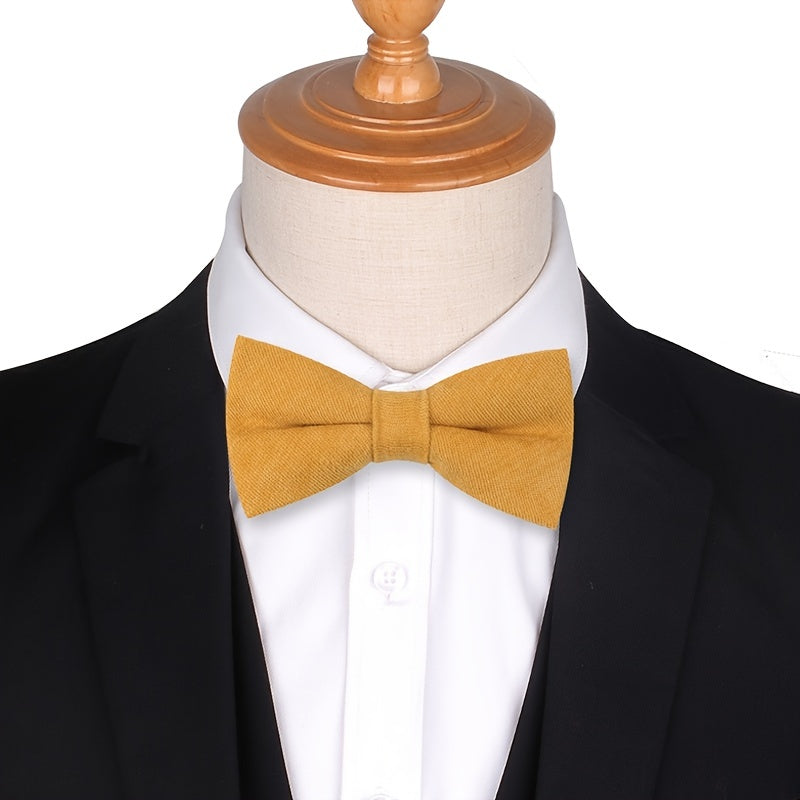Soft Fuzzy Solid Bow Tie for Women - Classic Shirt Bows for Adults & Kids