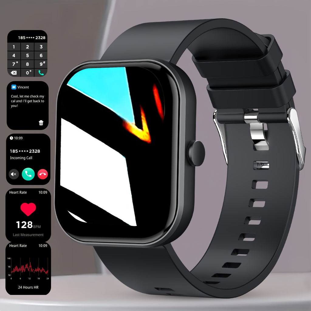 GWENLAND Smart Watch IP68 100 Sports Modes Pedometer Calorie Weather Stopwatch T