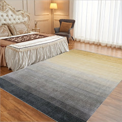 Gradient Faux Sheepskin Floor Mat for Living Room Bedroom Bedside