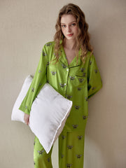 Bee Print Pajama Set Women's Sleepwear
