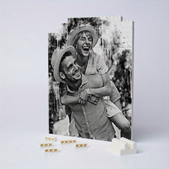 Custom Photo Puzzle with Your Own Picture - Building Blocks Birthday