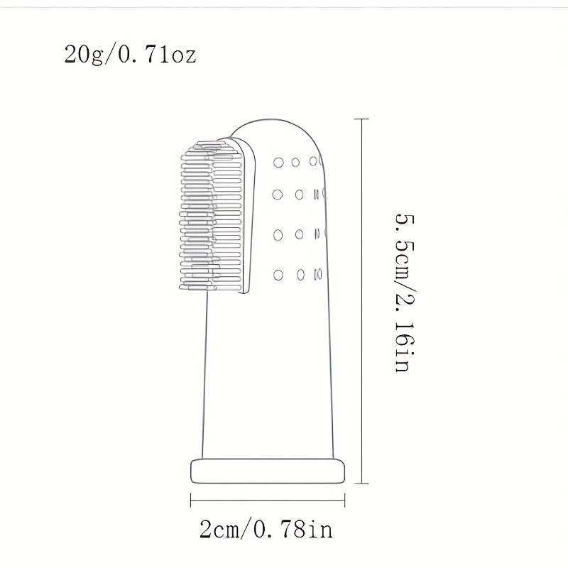 10pcs Pet Toothbrushes Soft Silicone Dog Finger Tothbrush Washable