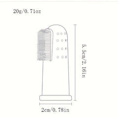 10pcs Pet Toothbrushes Soft Silicone Dog Finger Tothbrush Washable