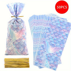 Mermaid Themed Goodie Bags for Party Favors and Gifts