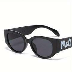 Retro Men's Letter Print Leg Sunglasses