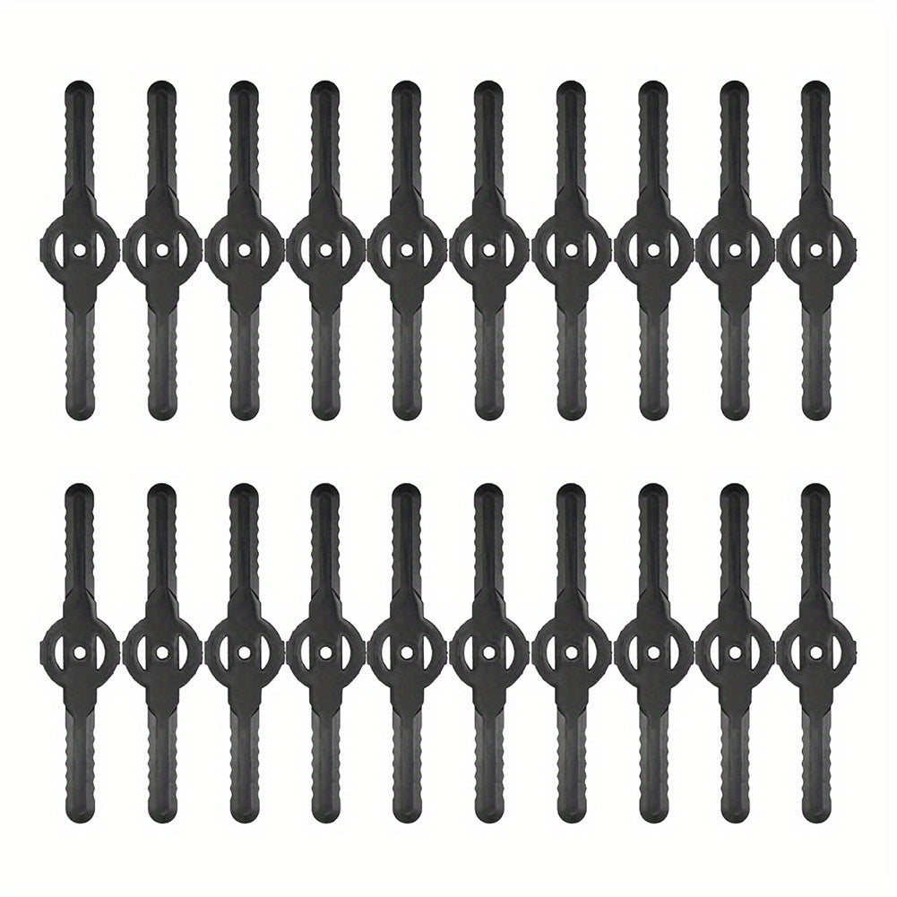 20pcs Lawn Mower Plastic Blade - Garden Lawn Trimming Accessories