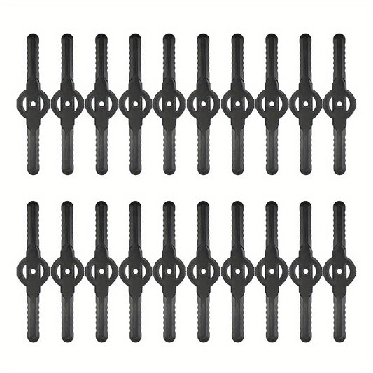 20pcs Lawn Mower Plastic Blade - Garden Lawn Trimming Accessories